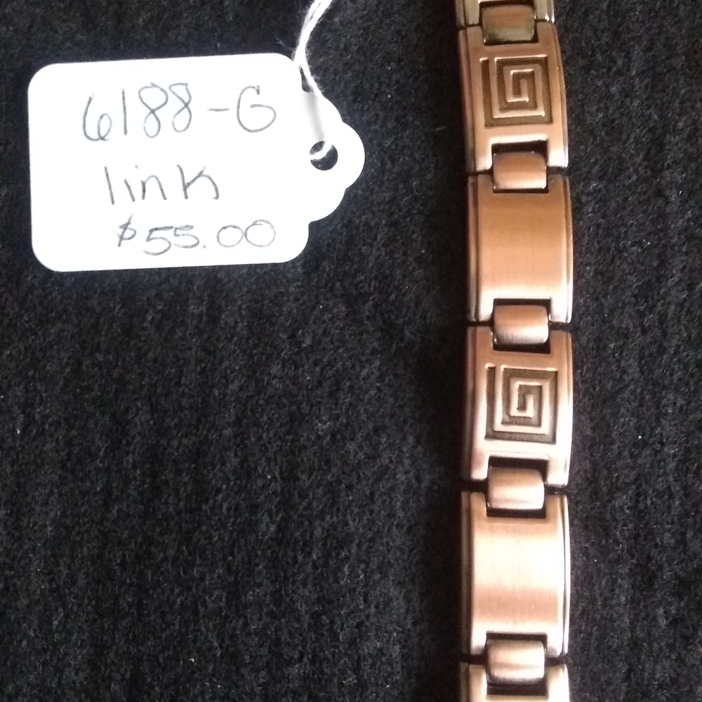 Men's pure copper link bracelet